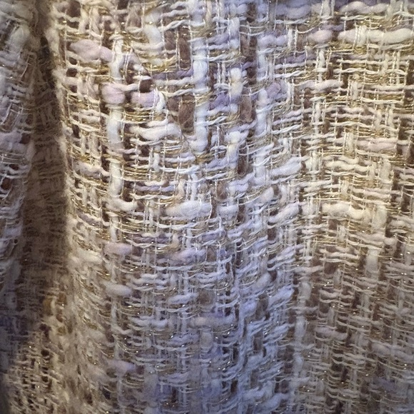 Women's Cream Tweed Jacket - Picture 3 of 4